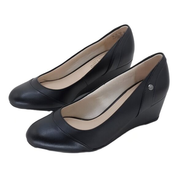 LifeStride Dreams Wedge Pumps Black Women 6W - Picture 2 of 6